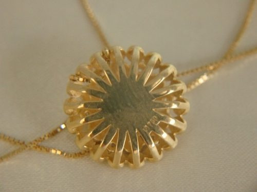 Ivi1388 = Colar Brunner Com Ping. O.amarelo 18k !diamantes!