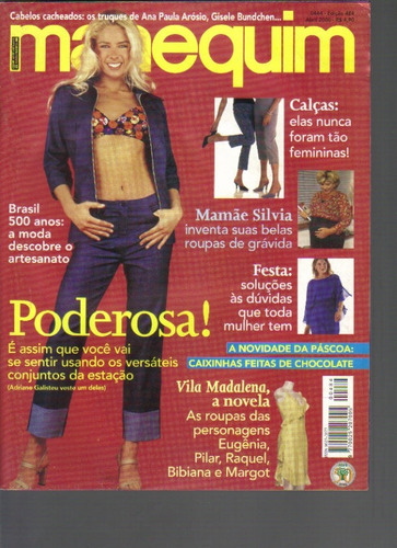 Revista Manequim Ed. 484-abril/2000-ed Abril