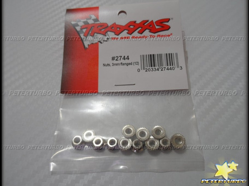 Tra 2744 Kit De Porcas 3mm Traxxas Flanged Nuts Eletric Nitr