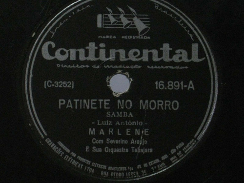 78 Rpm Marlene Patinete No Morro - Funga Funga