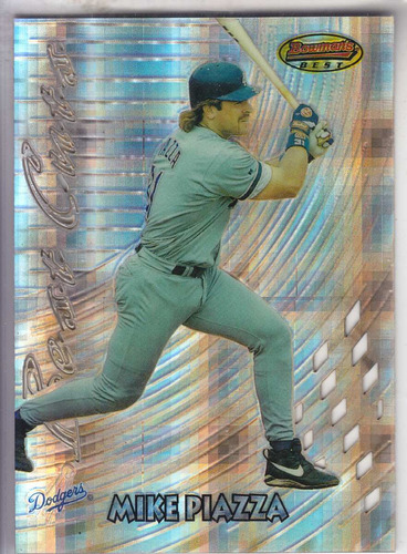 1997 Bowman's Best Buts Atomic Refractor Mike Piazza Dodger