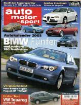 Auto Motor Und Sport * Bmw Fünfer * Vw Touareg * Opel Astra