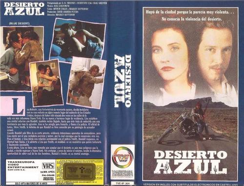 Desierto Azul Vhs Blue Desert Courteney Cox 1991