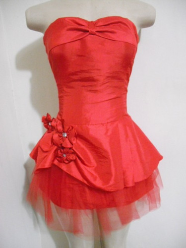 Vestido De Festa Ou Balada Curto Vermelho Usado Bom Estado