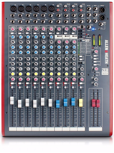 Allen And Heath Zed12 Fx Mixer 12 Canales 6 Mono 4 St Usb Ef