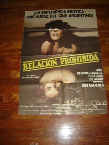 Afiche De Cine Relacion Prohibida Ricardo Suñez Mara Kano