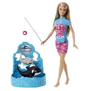 Boneca Barbie Mattel Quero Ser Treinadora Do Sea World.