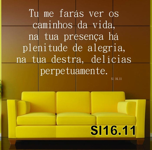 Adesivo Decorativo De Parede Frases Bíblicas Sl16.11