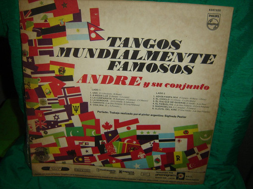 Tangos Mundialmente Famosos - Andre Y Su Conjunto Vinilo Lp