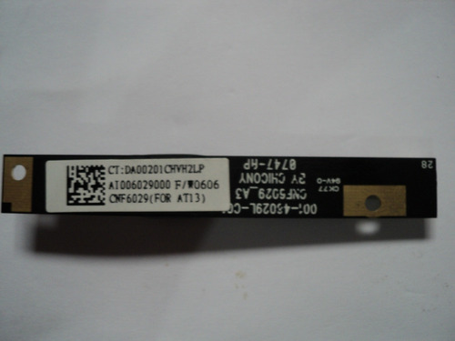 Web Can Notebook Hp Pavillion Dv 6640 At006029000 Ct:da00201 (Usado)