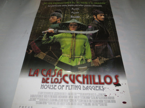 Poster Original De La Pelicula La Casa De Los Cuchillos