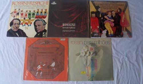 ' Lote Vinil Lp - Rossini - Com 5 Discos - Classica