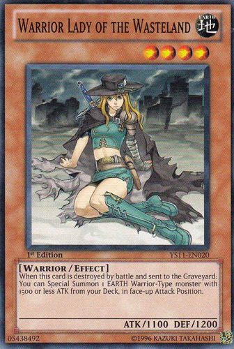 Carta Yugioh Warrior Lady Of The Wasteland