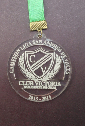 Imagen 3 de 5 de Medalla Acrilico Bici Montain Bike Trofeo