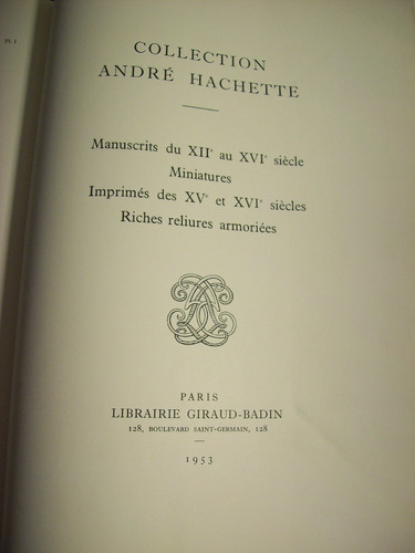 Adp Collection Andre Hachette Manuscrits Du Xii Au Xvi