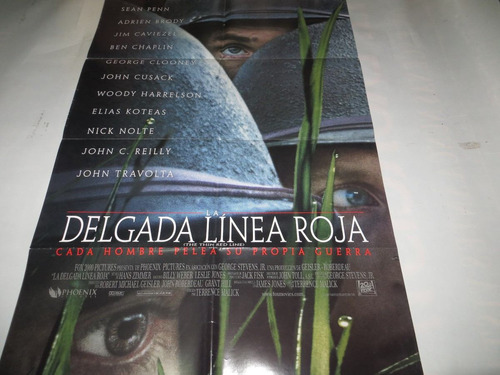 Poster Original De La Pelicula  La Delgada Linea Roja