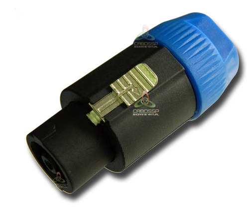 Imagem 2 de 3 de Kit 4 Conector Plug Speakon Macholinha/fêmea Painel 8 Polos