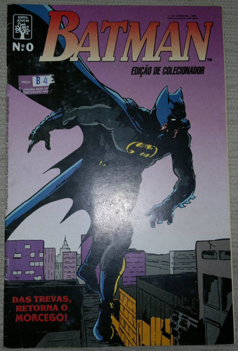Gibi Batman Nº 0 Abril 1990 Batman Edição De Colecionador