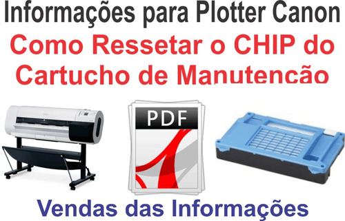 Como Ressetar Cartucho De Manutenção Canon Ipf 700 / 710