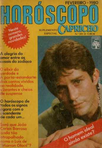 Horóscopo Capricho 1980 - Capa: João Carlos Barroso