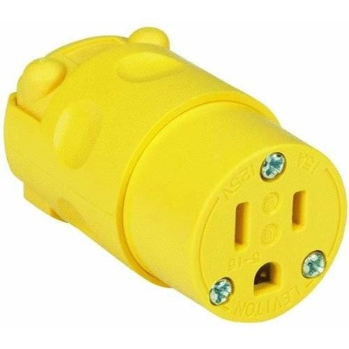 Leviton 660-515cv-0cv 15 Amp Vinilo Conector A Tierra 125 Vo