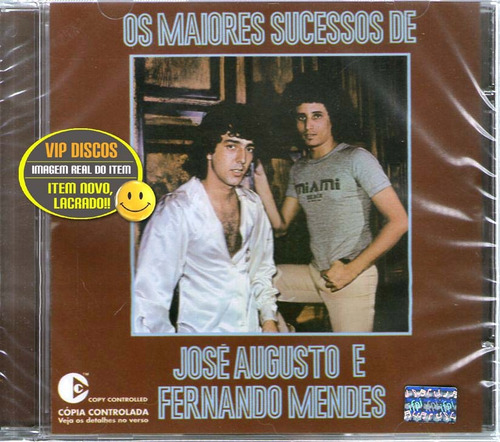 Cd José Augusto E Fernando Mendes Maiores Sucessos - Raro