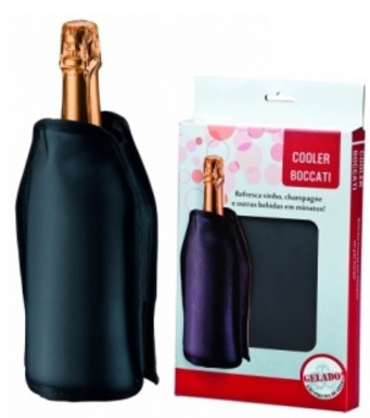 Kit Com 2 Coolers Térmico Preto Térmica Vinho Espumante