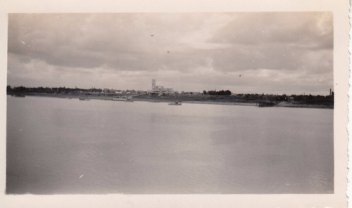 1936 Argentina Vista Ciudad Concordia Desde El Rio A Bordo