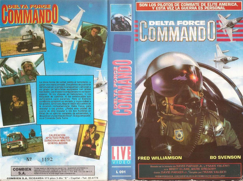 Delta Force Commando Fred Williamson Bo Svenson Vhs