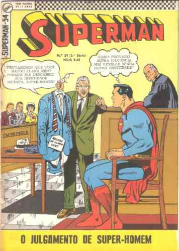 Superman Nº 54 - 3ª Série - Outubro/1968 - Ebal