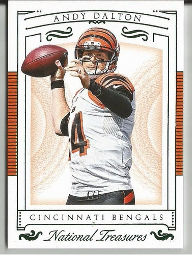 2015 Panini National Treasures Green Andy Dalton Bengals /5