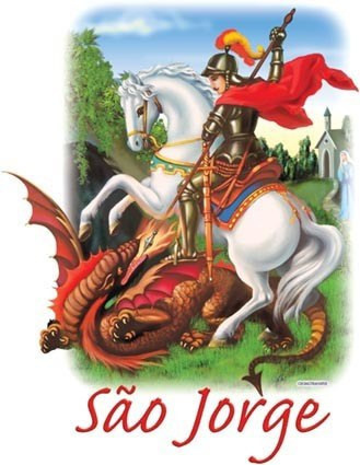 Imagem 2 de 2 de Canecas Religiosas São Jorge Com Oração