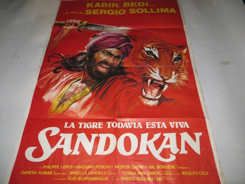 Poster Original De La Pelicula  Sandokan
