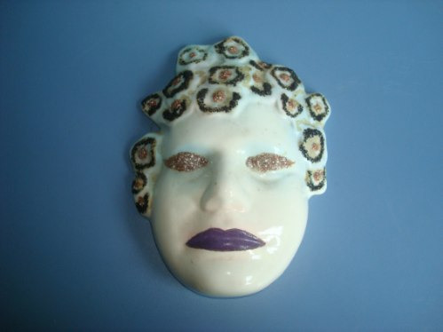 Mascara De Porcelana Para Decoração De Parede