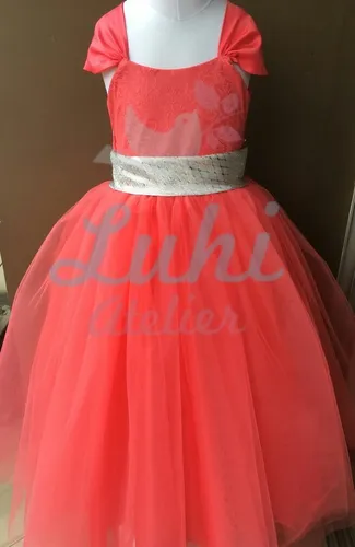 Vestidos de promocion para niñas color coral hot sale