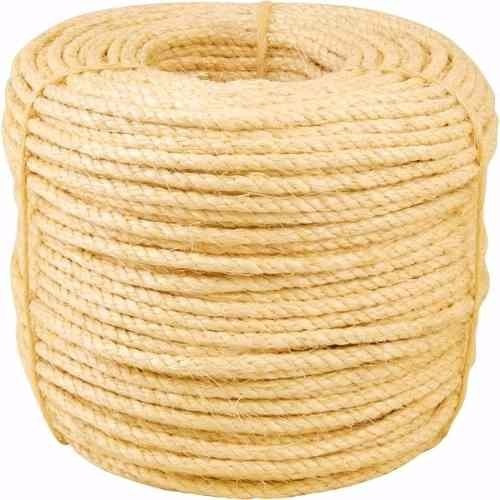 Corda Sisal Cisal Cizal Rolo 6mm X 220m 3 Pernas Artesanato