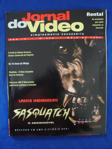 Revista Jornal Do Vídeo / O Abominável