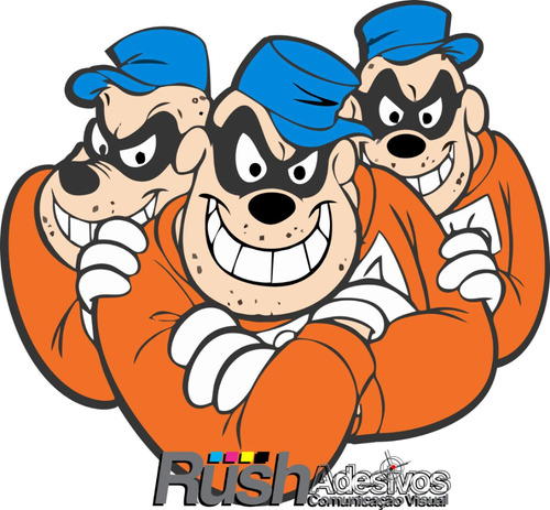 Adesivo Irmãos Metralha , The Beagle Boys