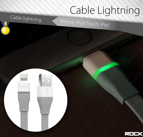 Smart Cable Lightning Usb - iPhone iPad iPod Mfi Led