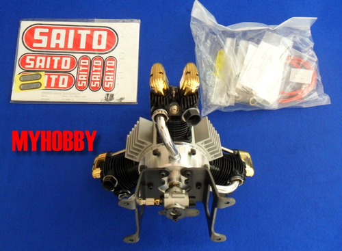 Motor Saito Fa-450 R3 03 Cilindros 4-tempos Aeromodelismo