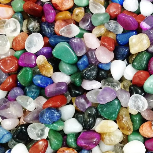 Saco 500g Pedras Brasileiras Naturais Sortidas Polidas 2-4cm