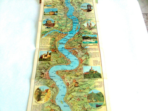 Vintage Rio Reno Mapa Turistico Navegação Mains A Colonia (Usado)