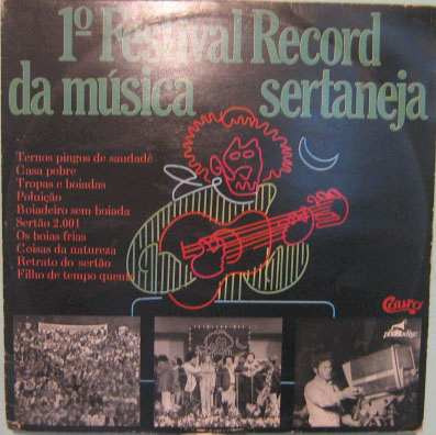 1º Festival Record Da Música Sertaneja - Seleção - 1978