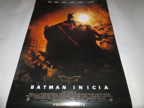 Poster Original De La Pelicula  Batman Inicia