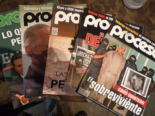 Lote De 5 Revistas Proceso Con Envio Gratis Politica Mexican