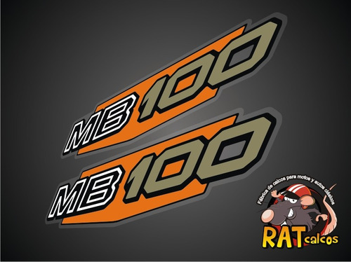 Calco Moto Honda Mb100 De Lujo / Cachas X 2