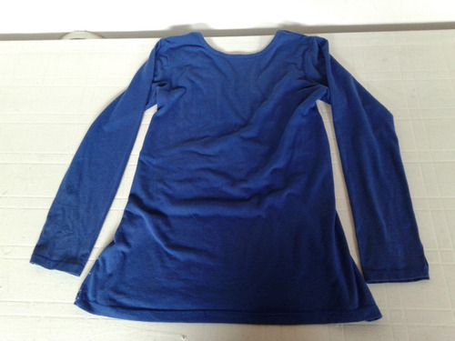 Remera Remeron Azul De Algodon Talle L