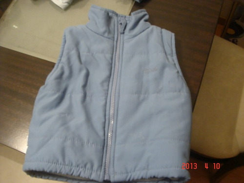 Campera Tipo Chaleco Sin Mangas Blue 9 Meses Abrigada!