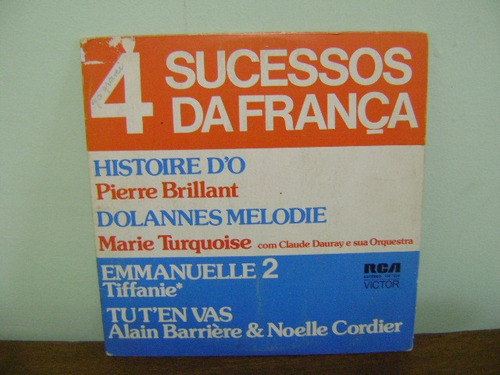 Compacto Disco Vinil 4 Sucessos Da França Emmanuelle 2 1976