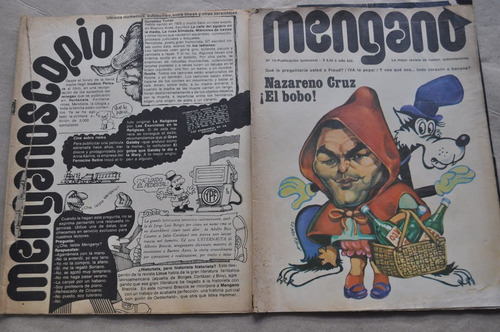 Lote X 2 Mengano Humor 1975 N14 Leonardo Favio Y Otra S Tapa